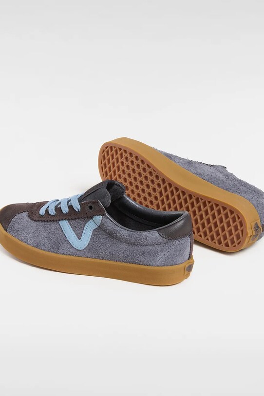 Vans tenisówki zamszowe Sport Low niebieski VN000CQRCFL1