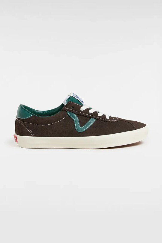 Vans tenisówki zamszowe Sport Low płaska brązowy VN000D6NCI21