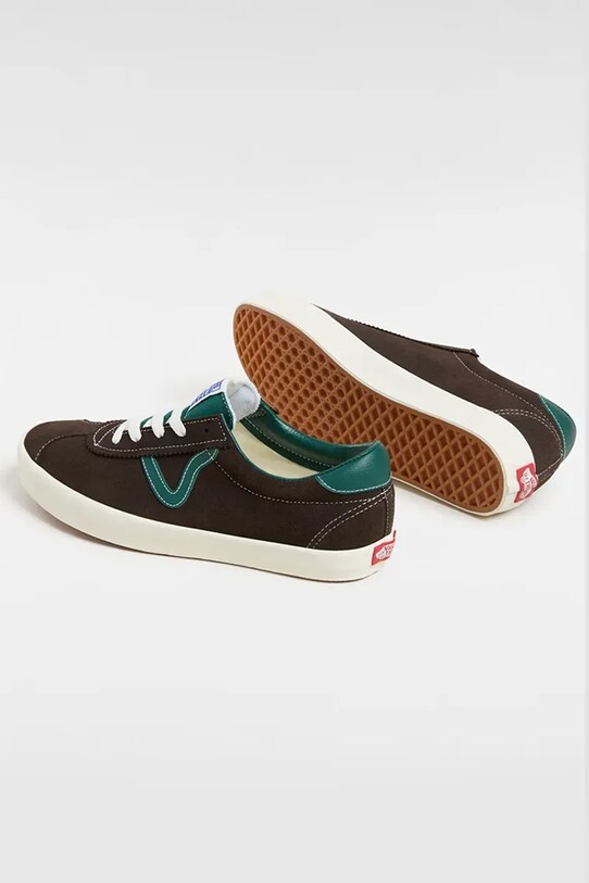 Vans tenisówki zamszowe Sport Low brązowy VN000D6NCI21