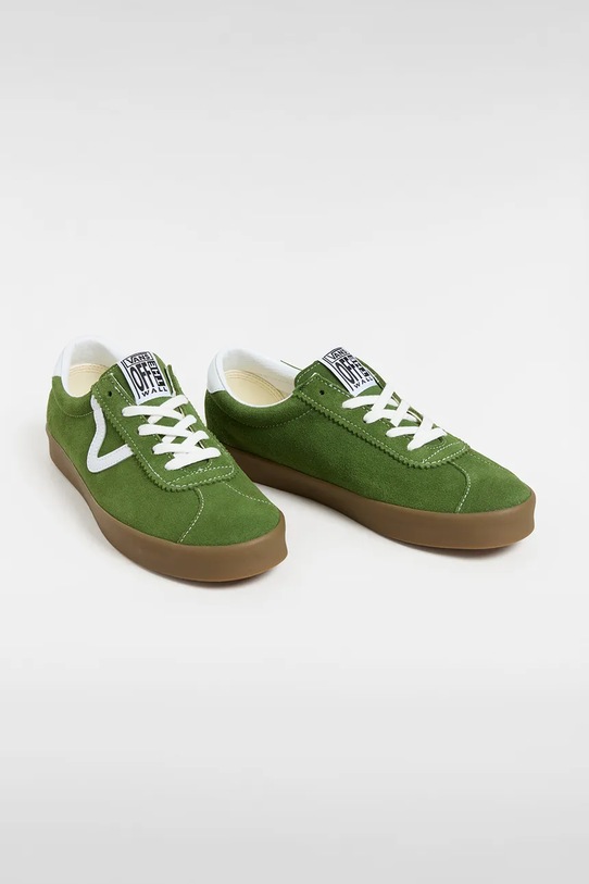 Vans tenisówki zamszowe Sport Low VN000D8XLIM1 zielony SS25