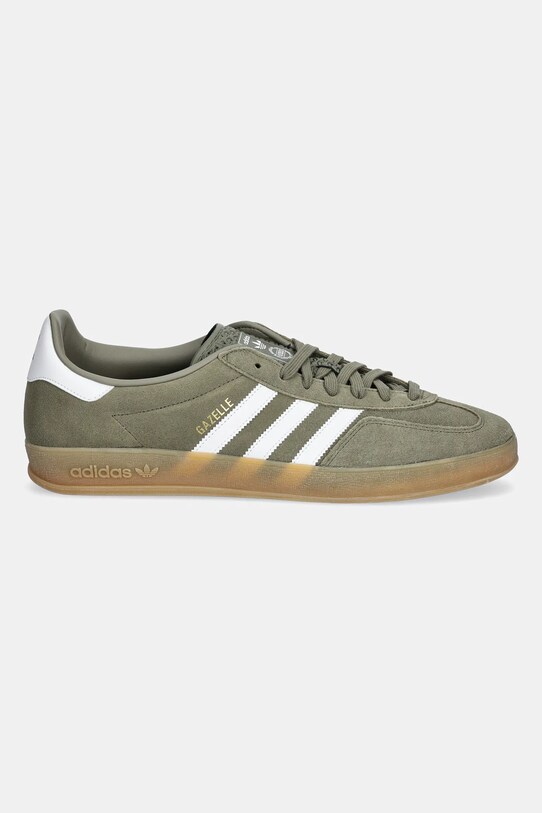 adidas Originals sneakers din piele intoarsă Gazelle Indoor JQ0174 verde SS25