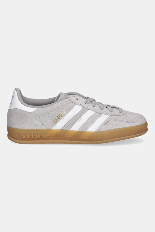 Σουέτ αθλητικά παπούτσια adidas Originals Gazelle Indoor JQ0176 γκρί SS25