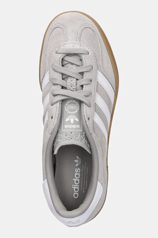 Σουέτ αθλητικά παπούτσια adidas Originals Gazelle Indoor γκρί JQ0176