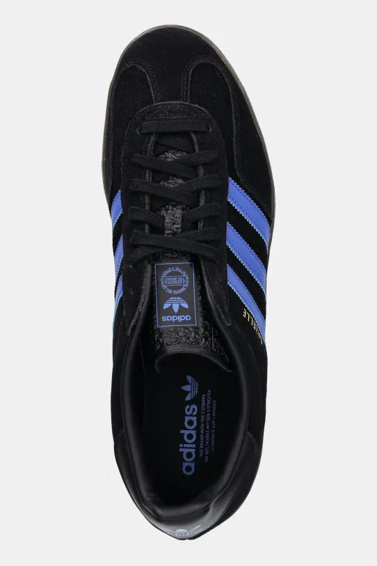 Замшевые кроссовки adidas Originals Gazelle Indoor чёрный JQ2692