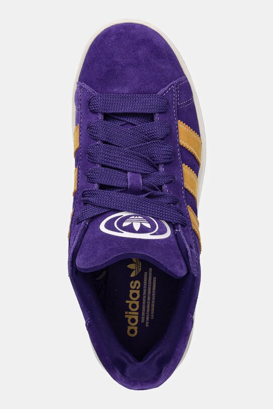 Замшеві кросівки adidas Originals Campus 00s фіолетовий JI3166