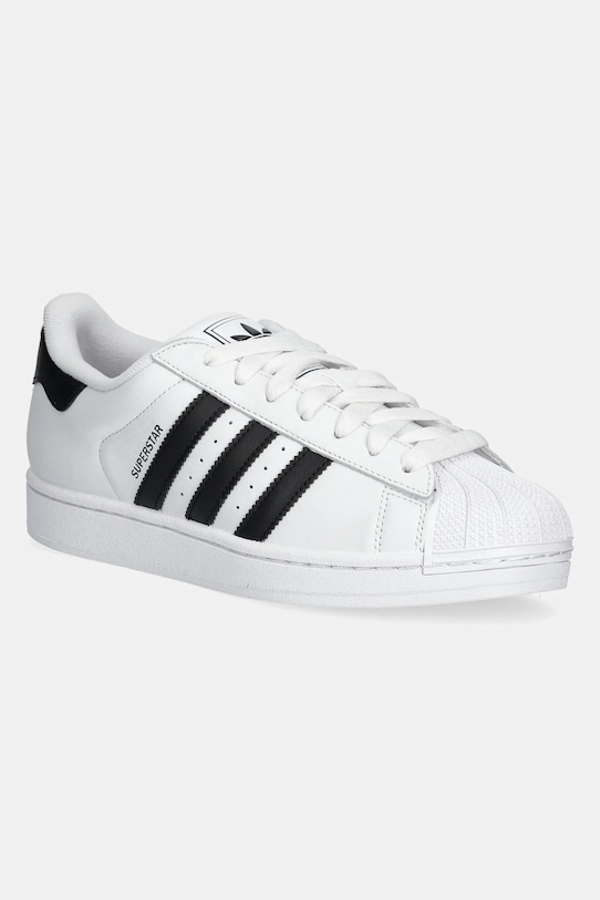 adidas Originals sneakersy skórzane Superstar II płaska biały IH8659