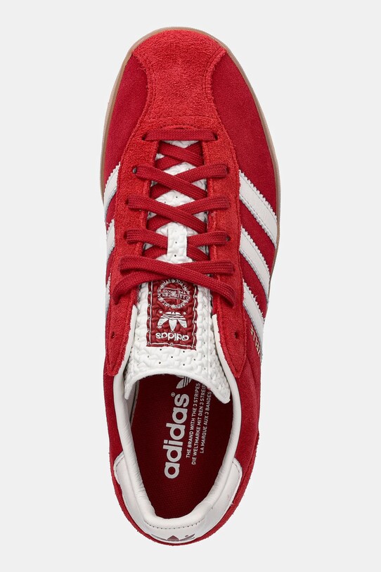 Tenisice od brušene kože adidas Originals Gazelle Indoor PRO crvena JH5431