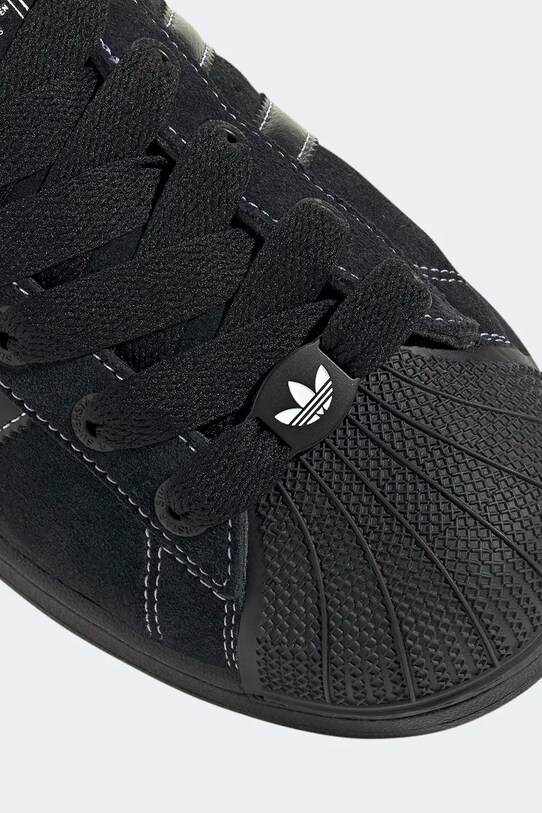 Tenisice od brušene kože adidas Originals Superstar II JH5470 crna