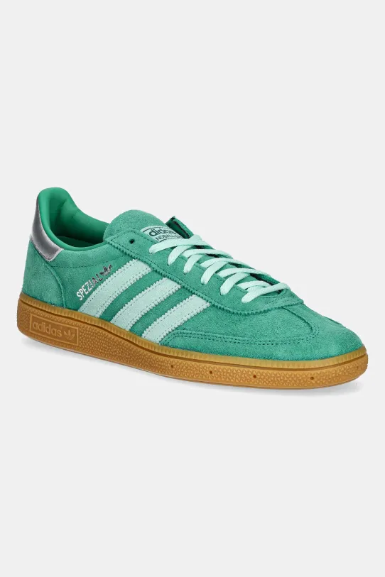 adidas Originals sneakers din piele intoarsă Handball Spezial ST W plată verde JS2908