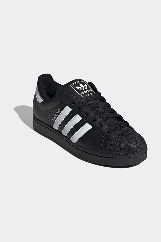 Kožne tenisice adidas Originals Superstar II JI0079 crna SS25