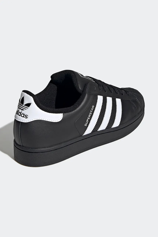 Obuwie adidas Originals sneakersy skórzane Superstar II JI0079 czarny