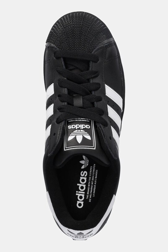 Kožené tenisky adidas Originals Superstar II černá JI0079