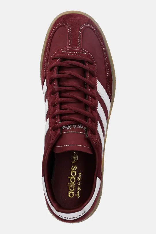 Semišové sneakers boty adidas Originals Handball Spezial x Sporty & Rich burgundské JP7068