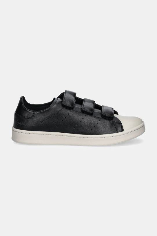 Y-3 sneakersy skórzane Stan Smith Velcro JQ5001 czarny SS25