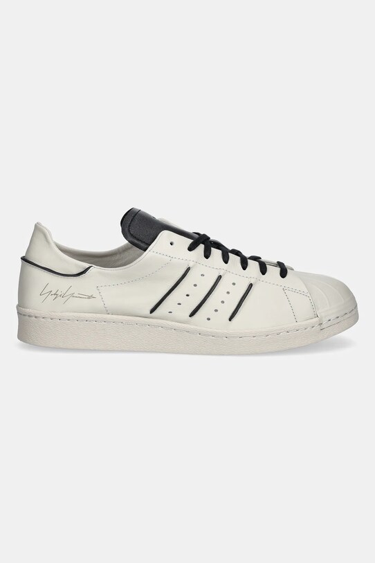Y-3 sneakersy skórzane Superstar JS0576 beżowy SS25