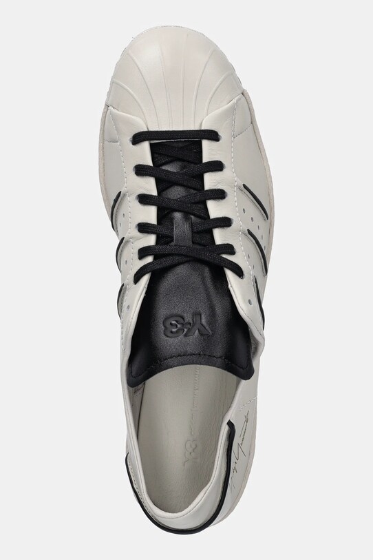 Y-3 sneakersy skórzane Superstar beżowy JS0576