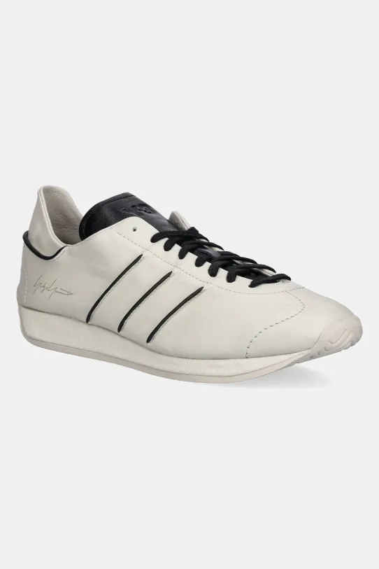 Kožne tenisice Y-3 Country ravni bež JS0588