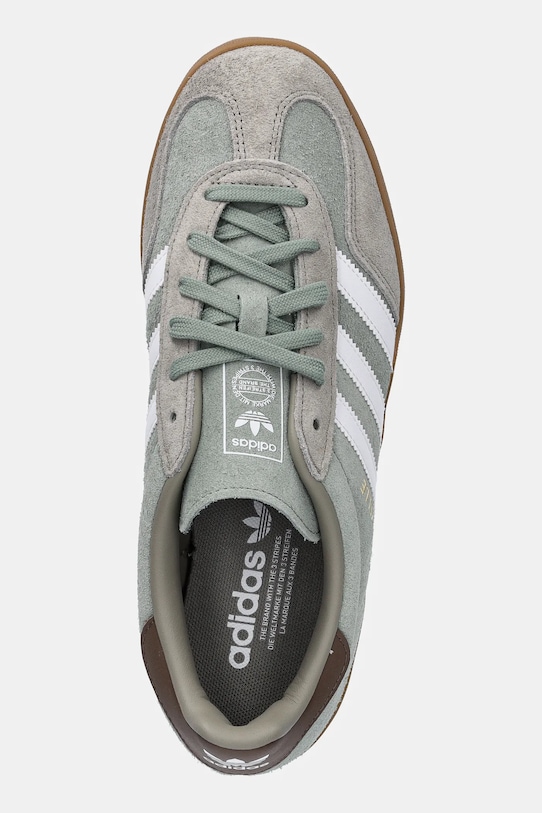 adidas Originals sneakers din piele intoarsă Gazelle Indoor verde JI3526