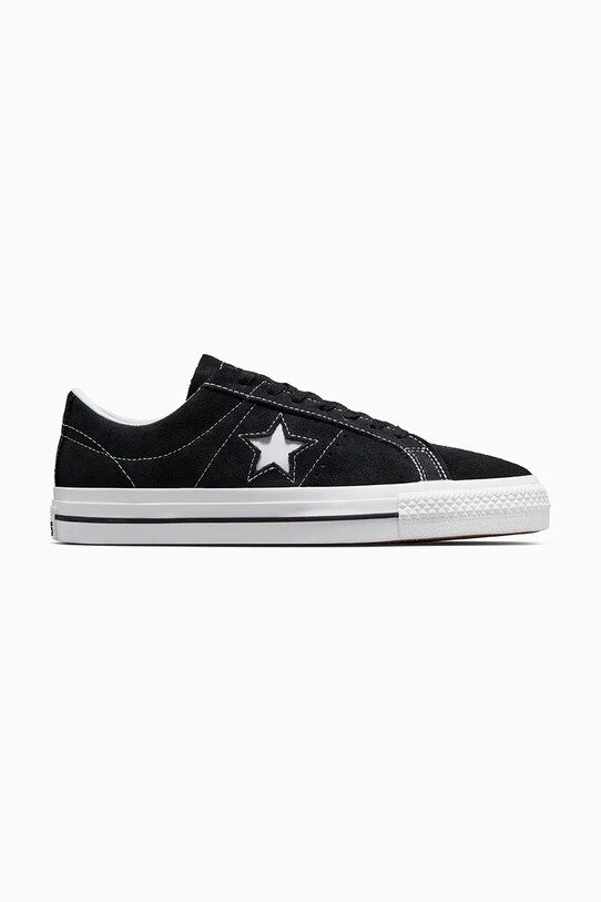 Замшевые кеды Converse One Star Pro Tn+ плоская чёрный 171327C