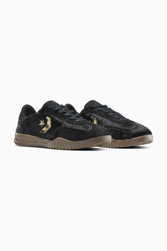 Converse sneakers din piele Run Star Trainer A12761C negru SS25