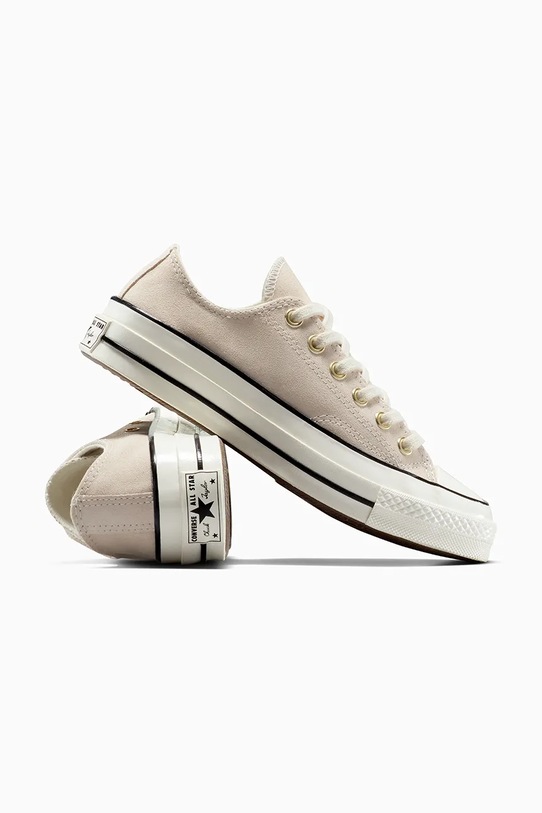 Semišové tenisky Converse Chuck 70 béžová A13829C