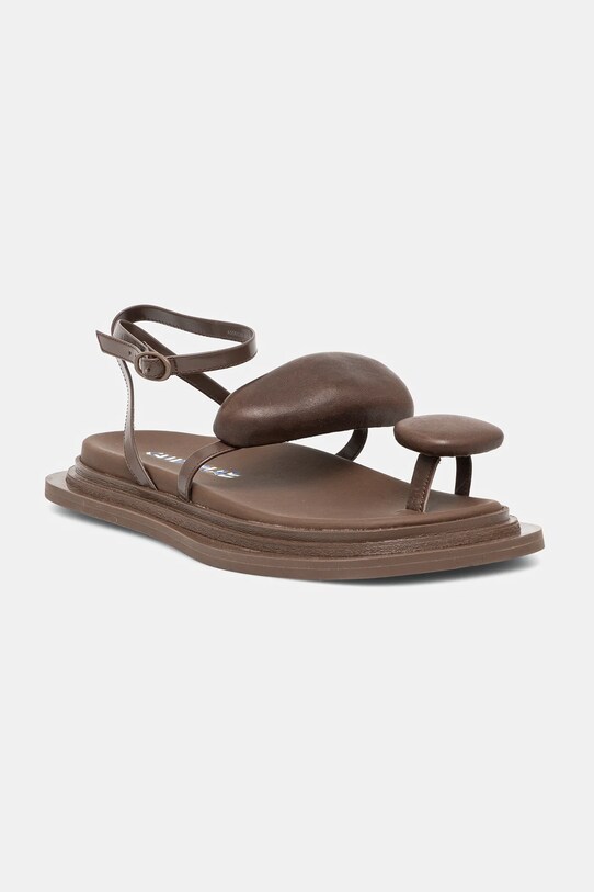 CAMPERLAB sandali in pelle Nada flat marrone A500029.002