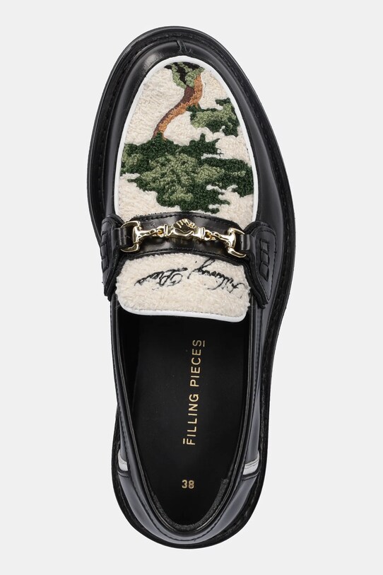 Filling Pieces mokasyny Loafer Bonsai czarny 44260031861