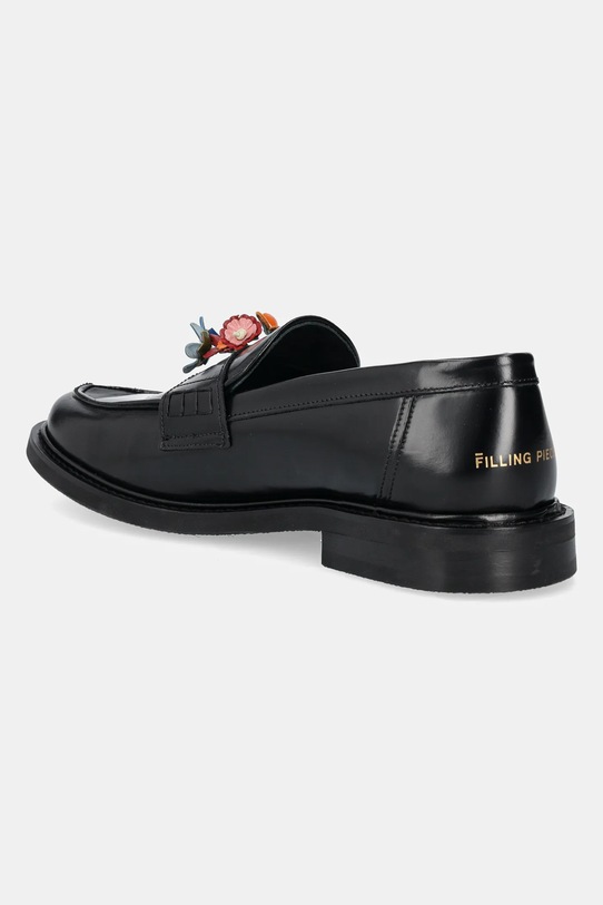Obuwie Filling Pieces mokasyny skórzane Loafer Bouquet 44278131861 czarny