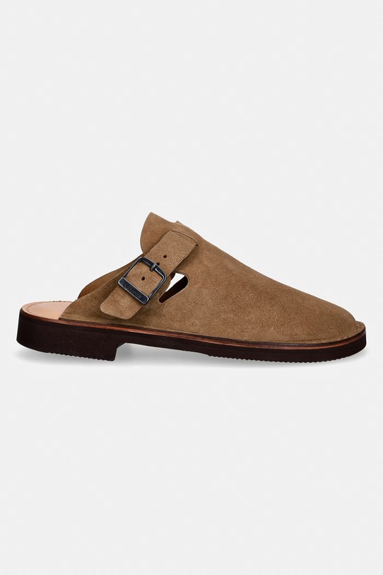 Fracap Mules mule skórzane S100 brązowy SS26