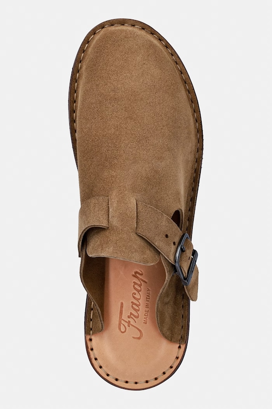 Fracap Mules mule skórzane brązowy S100