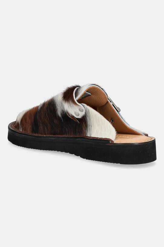 Παπούτσια Παντόφλες σουέτ Fracap Mules S100 καφέ