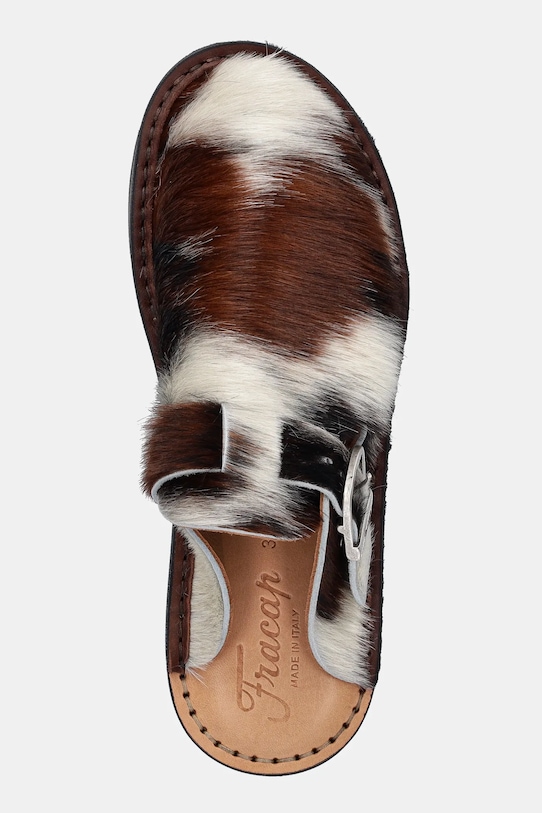 Semišové šľapky Fracap Mules hnedá S100
