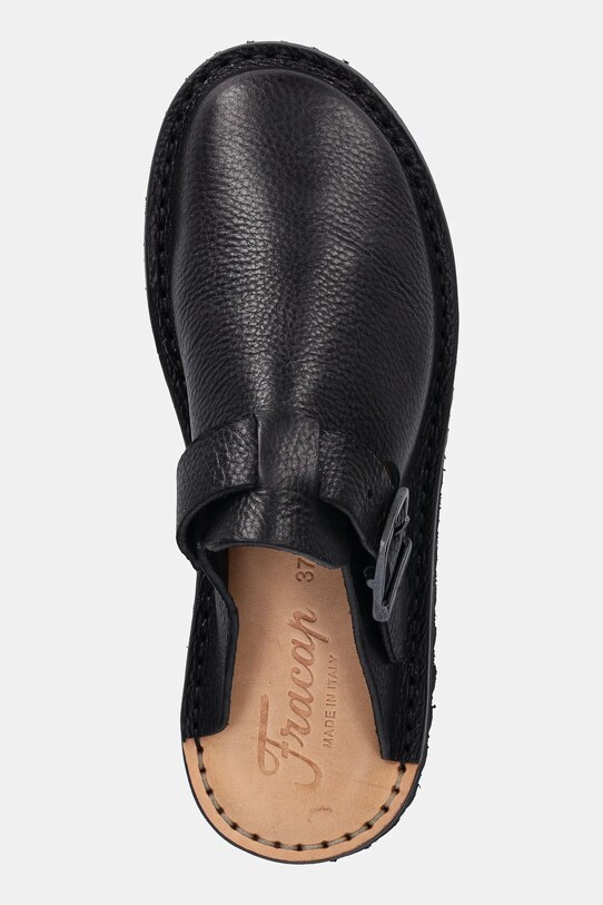Semišové pantofle Fracap Mules černá S100