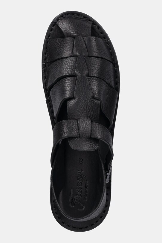 Kožené sandály Fracap Sandals černá D034