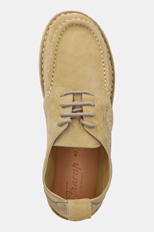 Fracap półbuty skórzane Shoes beżowy H146