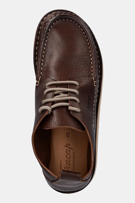 Fracap półbuty skórzane Shoes brązowy H146