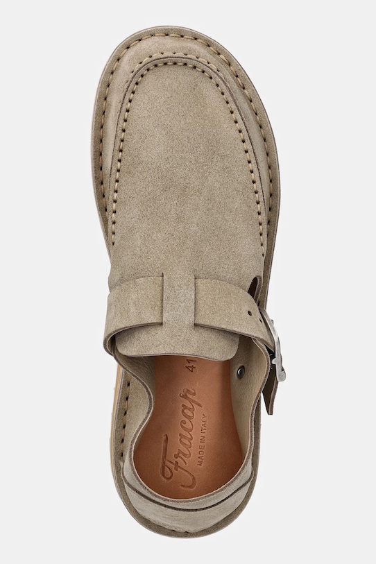 Kožené mokasíny Fracap Sandals béžová D151