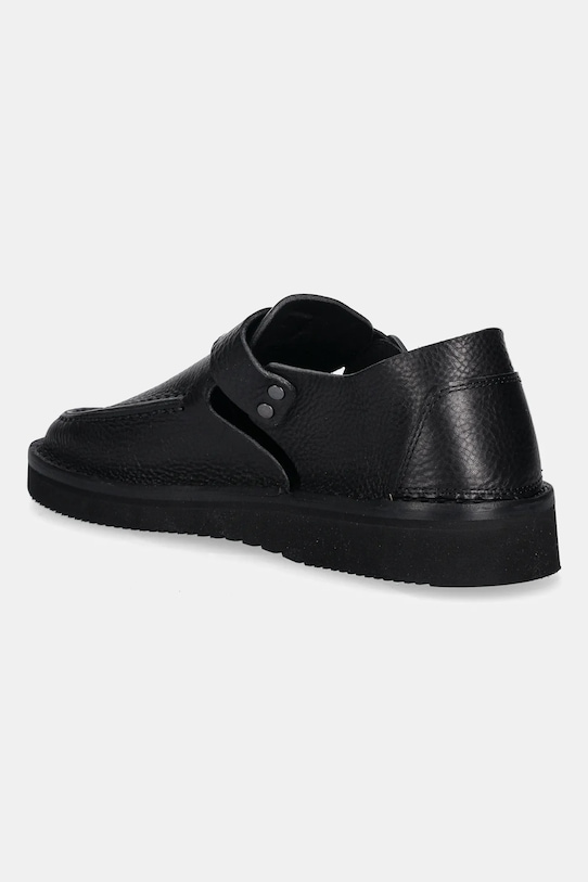 Shoes Fracap leather loafers Sandals D151 black