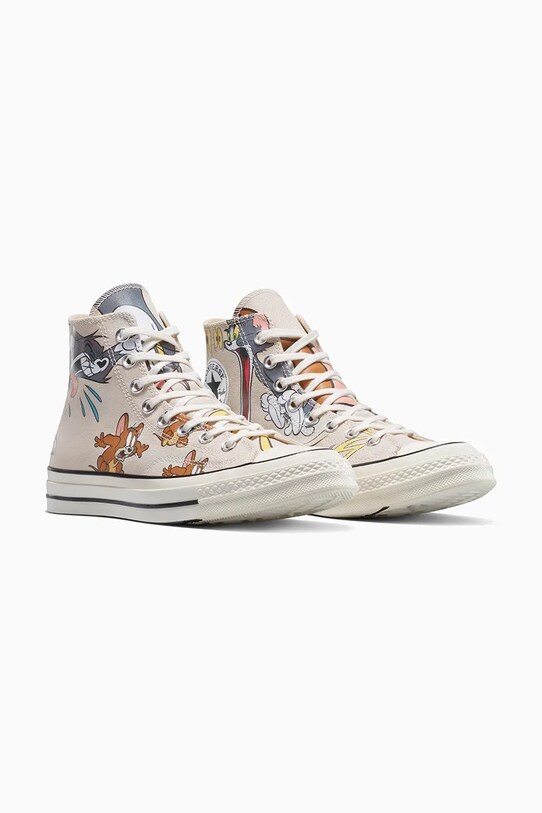 Converse teniși Converse x Tom and Jerry Chuck 70 A15111C gri SS25