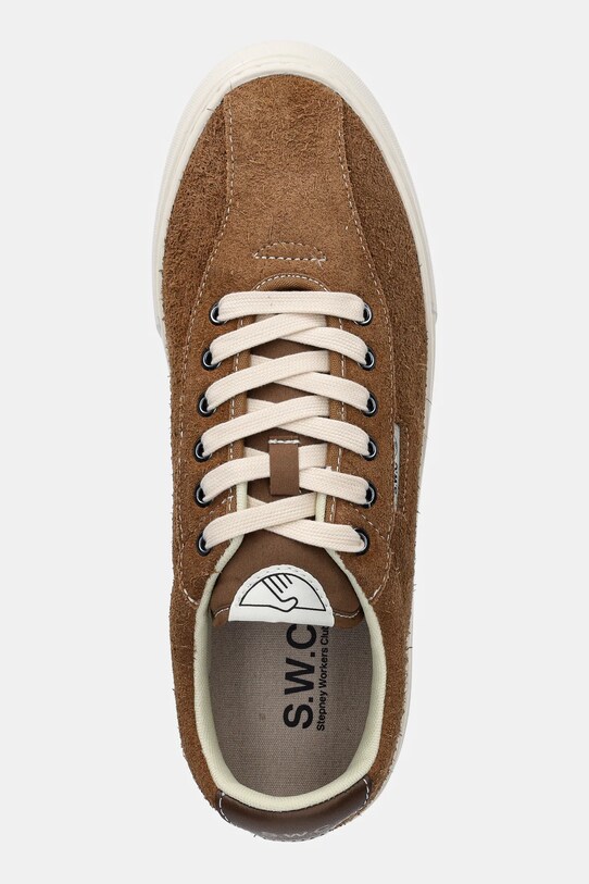 Stepney Workers Club sneakers din piele intoarsă DELLOW 02 CUP SUEDE maro YA22205