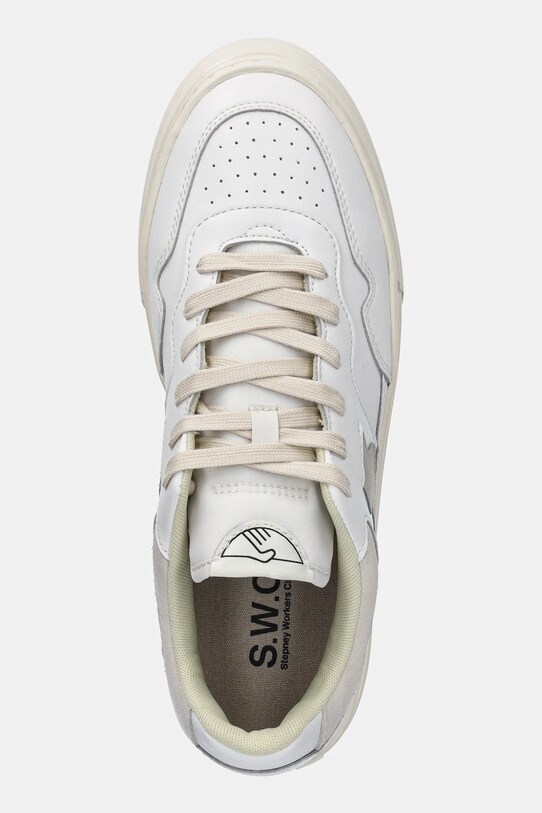 Stepney Workers Club sneakers din piele PEARL S-STRIKE LEATHER alb YA23500