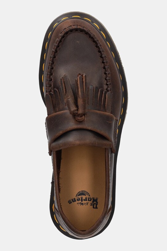 Kožne mokasinke Dr. Martens Adrian Tassel Loafer smeđa DM30917201