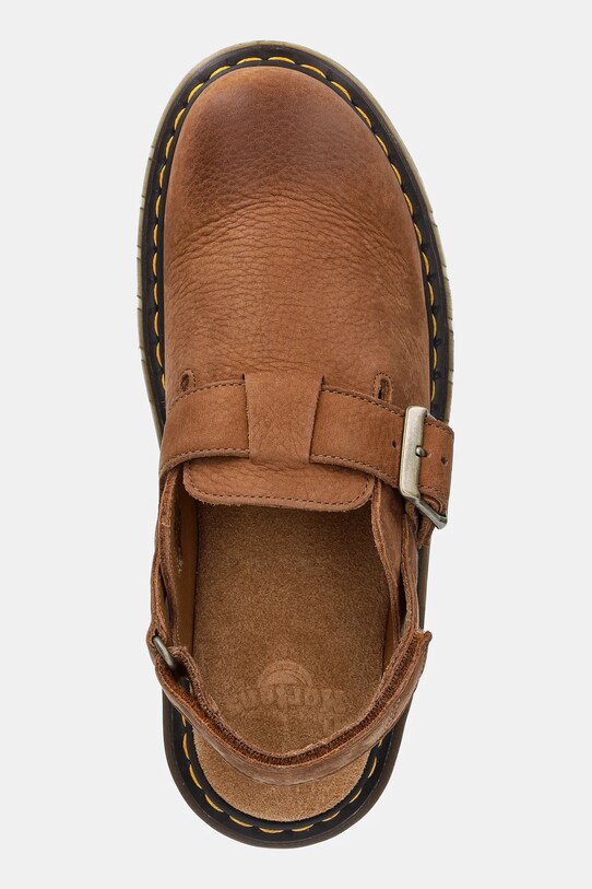 Босоніжки з нубуку Dr. Martens Jorge II Mule бежевий DM31568200