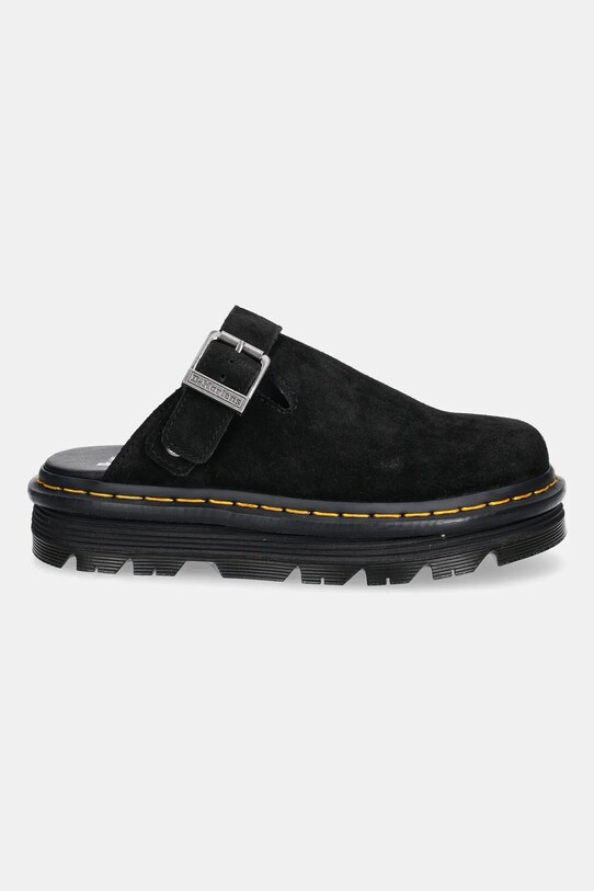Semišové pantofle Dr. Martens ZebZag Mule Mule DM31657001 černá SS25