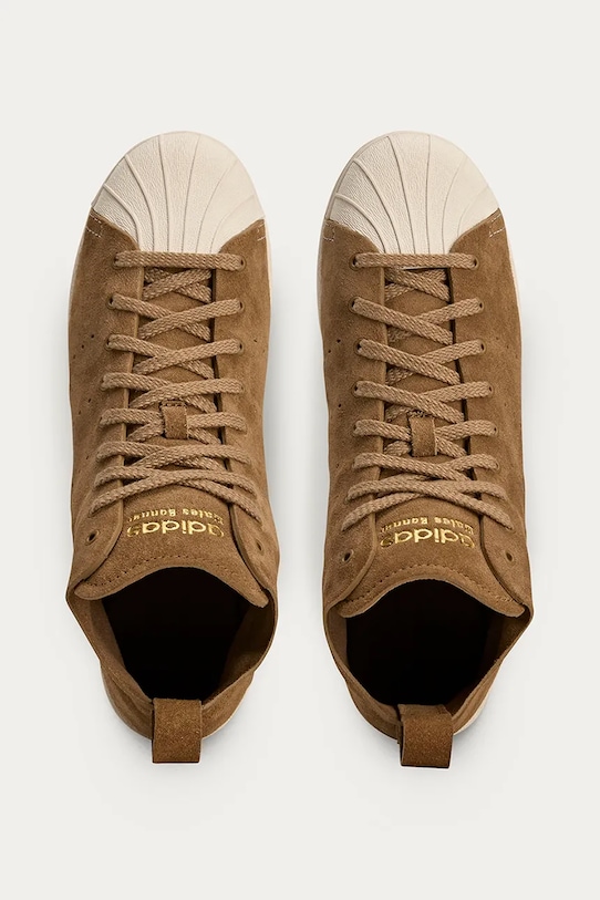 Замшеві кросівки adidas Originals x Wales Bonner Superstar Hi барвистий JR0217