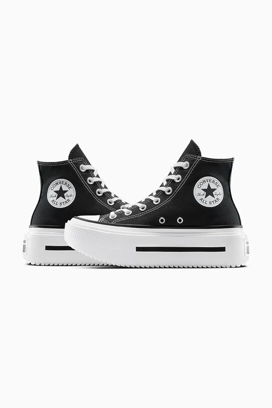 Converse sportcipő Chuck Taylor All Star Lift Double Stack fekete A12975C