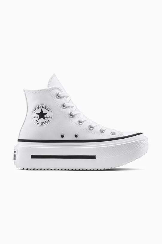 Converse sportcipő Chuck Taylor All Star Lift Double Stack platformos fehér A12976C