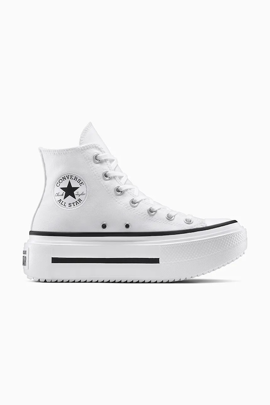Πάνινα παπούτσια Converse Chuck Taylor All Star Lift Double Stack πλατφόρμα λευκό A12976C