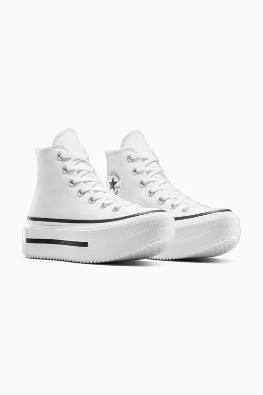 Converse sportcipő Chuck Taylor All Star Lift Double Stack A12976C fehér SS25