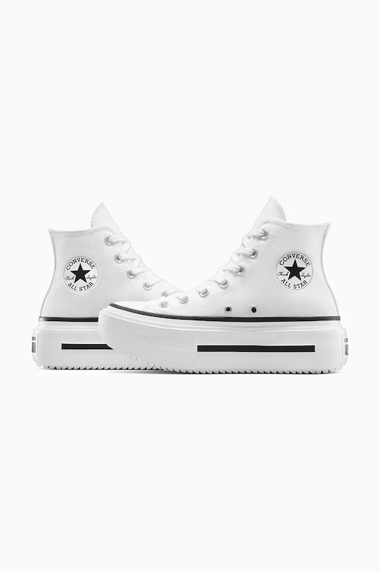 Πάνινα παπούτσια Converse Chuck Taylor All Star Lift Double Stack λευκό A12976C